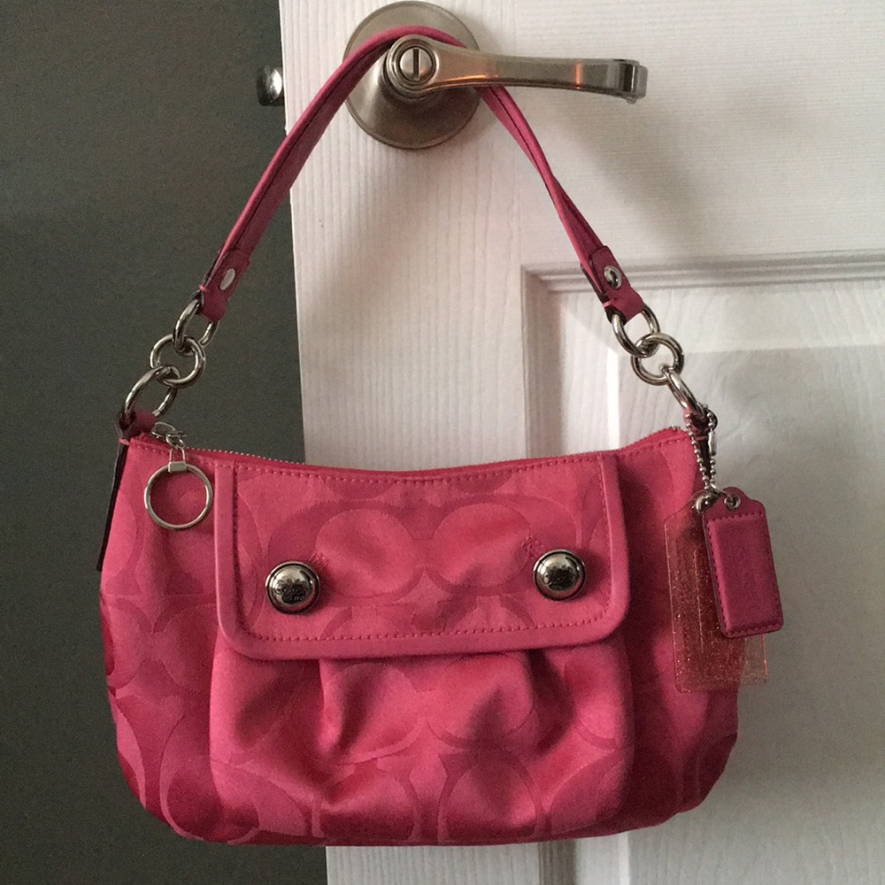 Fuchsia-colored Small Coach purse